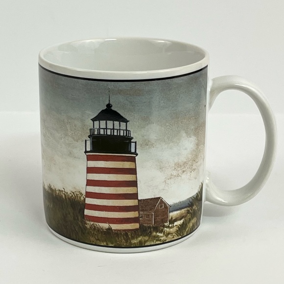 “By the Sea” David Carter Brown Collection For Sakura 2001 Lighthouse Coffee Mug - Picture 6 of 12